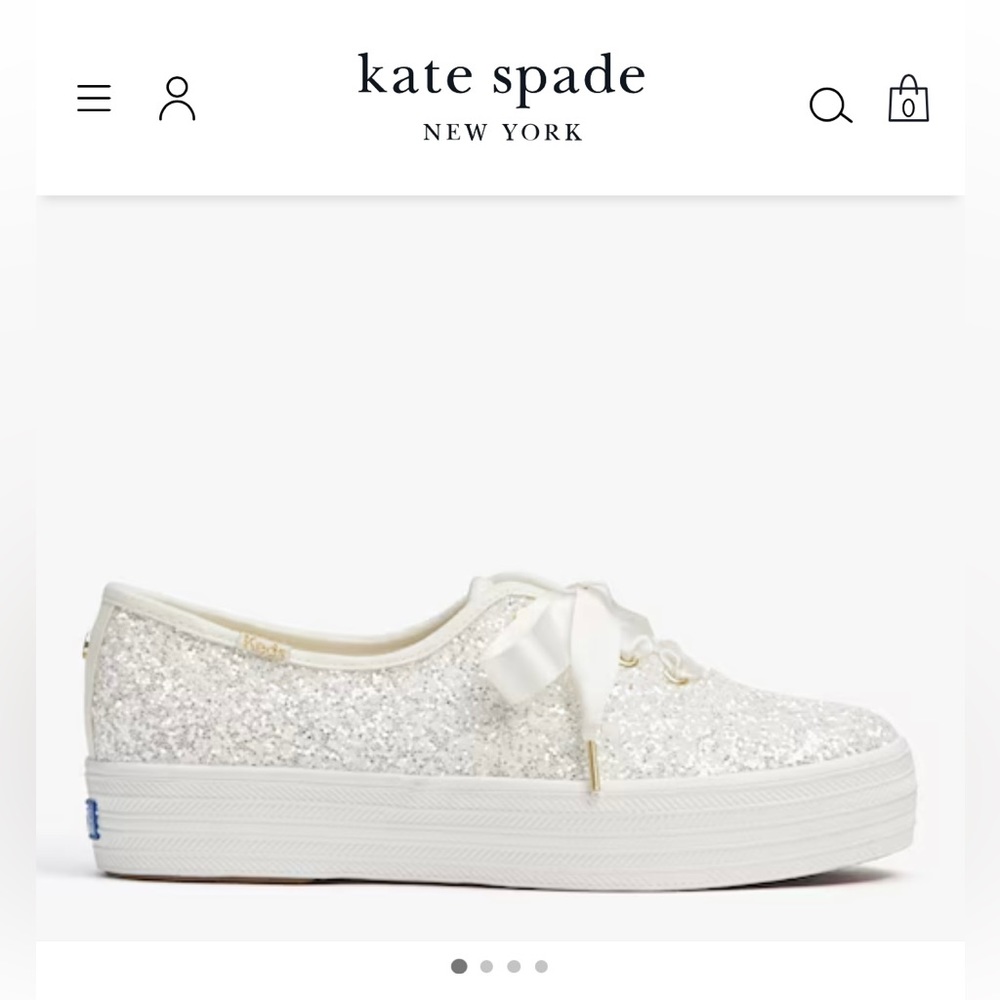 Kate Spade x Keds glitter platform sneakers